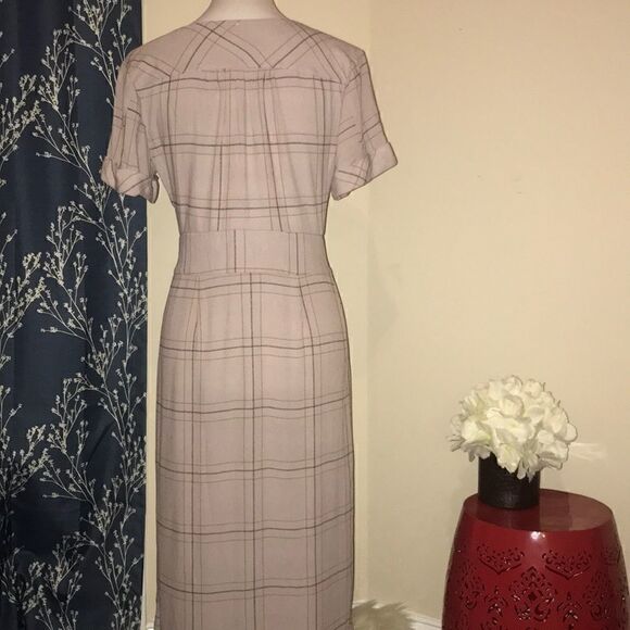 Free People Windowpane Plaid Hi-Low Dress - Picture 3 of 7